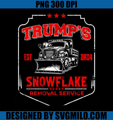 Trump_s Snowflake Removal Service PNG, Funny Trump 2024 PNG