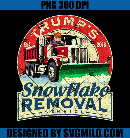 Trump_s Snowflake Removal Service PNG, Funny Trump 2024 PNG