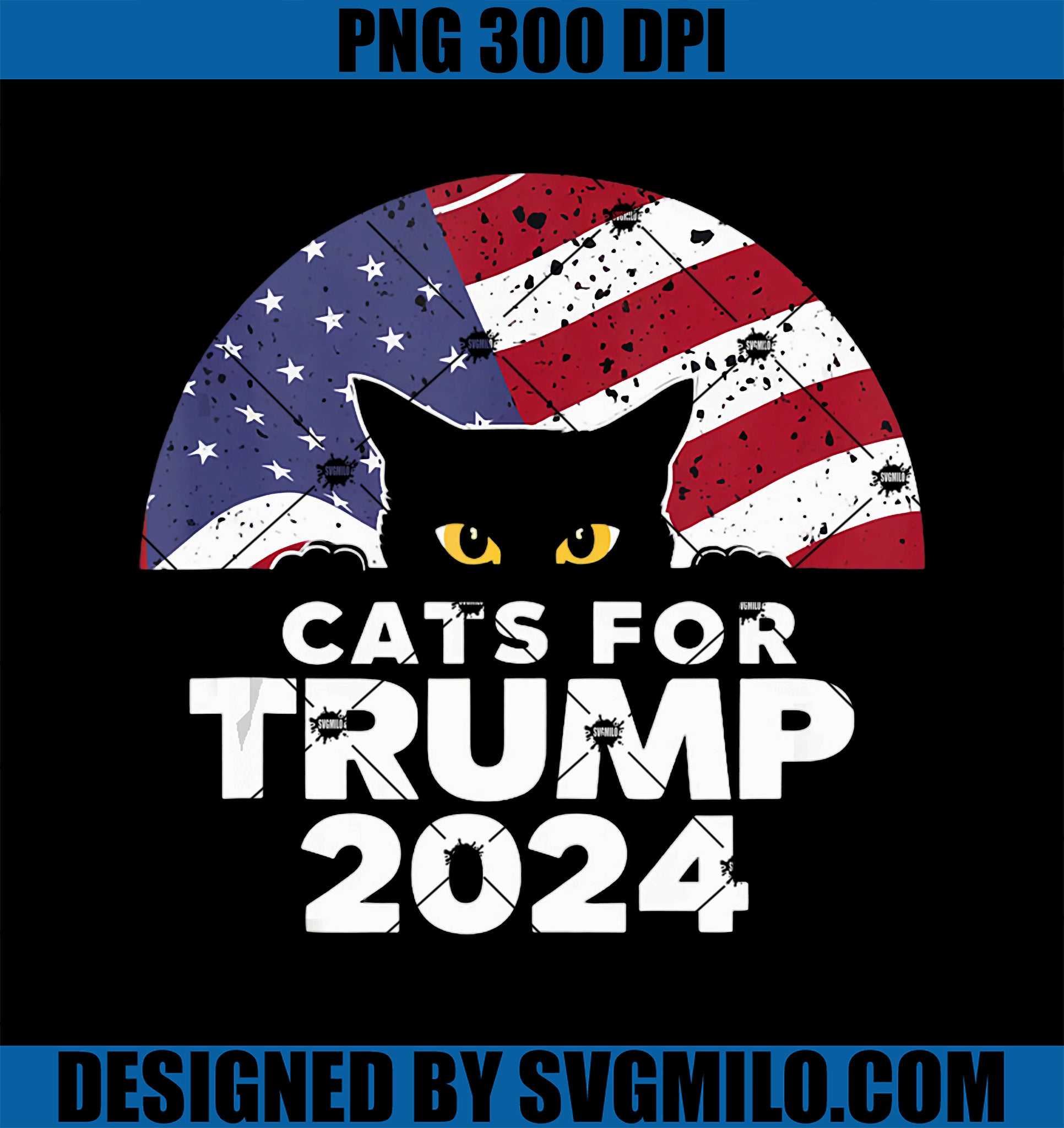 Trump for President PNG, Cats for Trump PNG