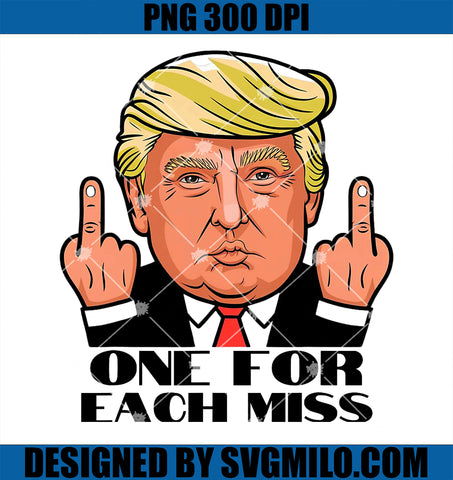 Trump one for Each Miss PNG, Funny Political 2024 Election Trump PNG