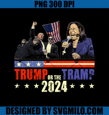 Trump or the Tramp 2024 PNG, Vote For Trump Trump Vance 2024 PNG