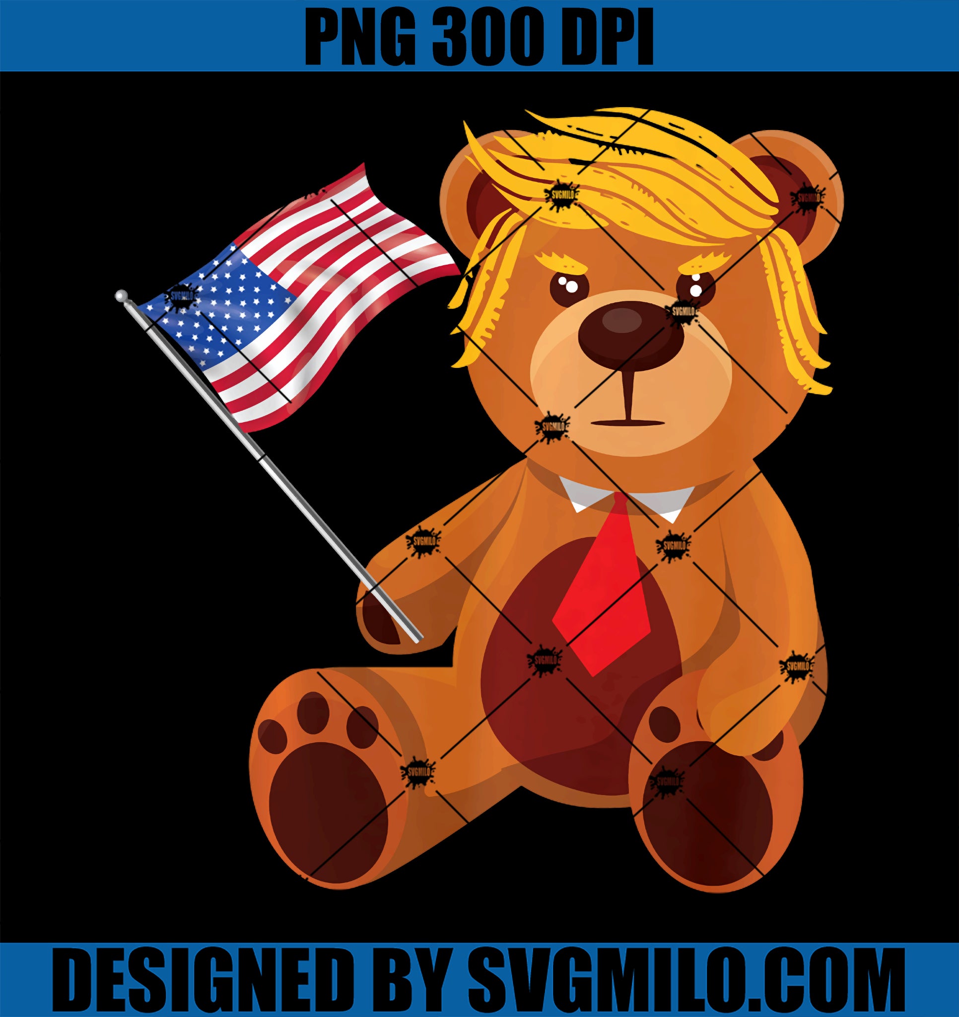 Trumpy Bear Trump 24 Elect President Trump 2024 PNG