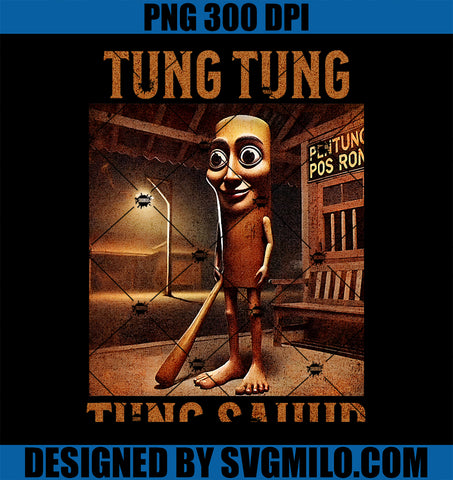 Tung Tung Tung Sahur PNG, Italian Brainrot Meme PNG