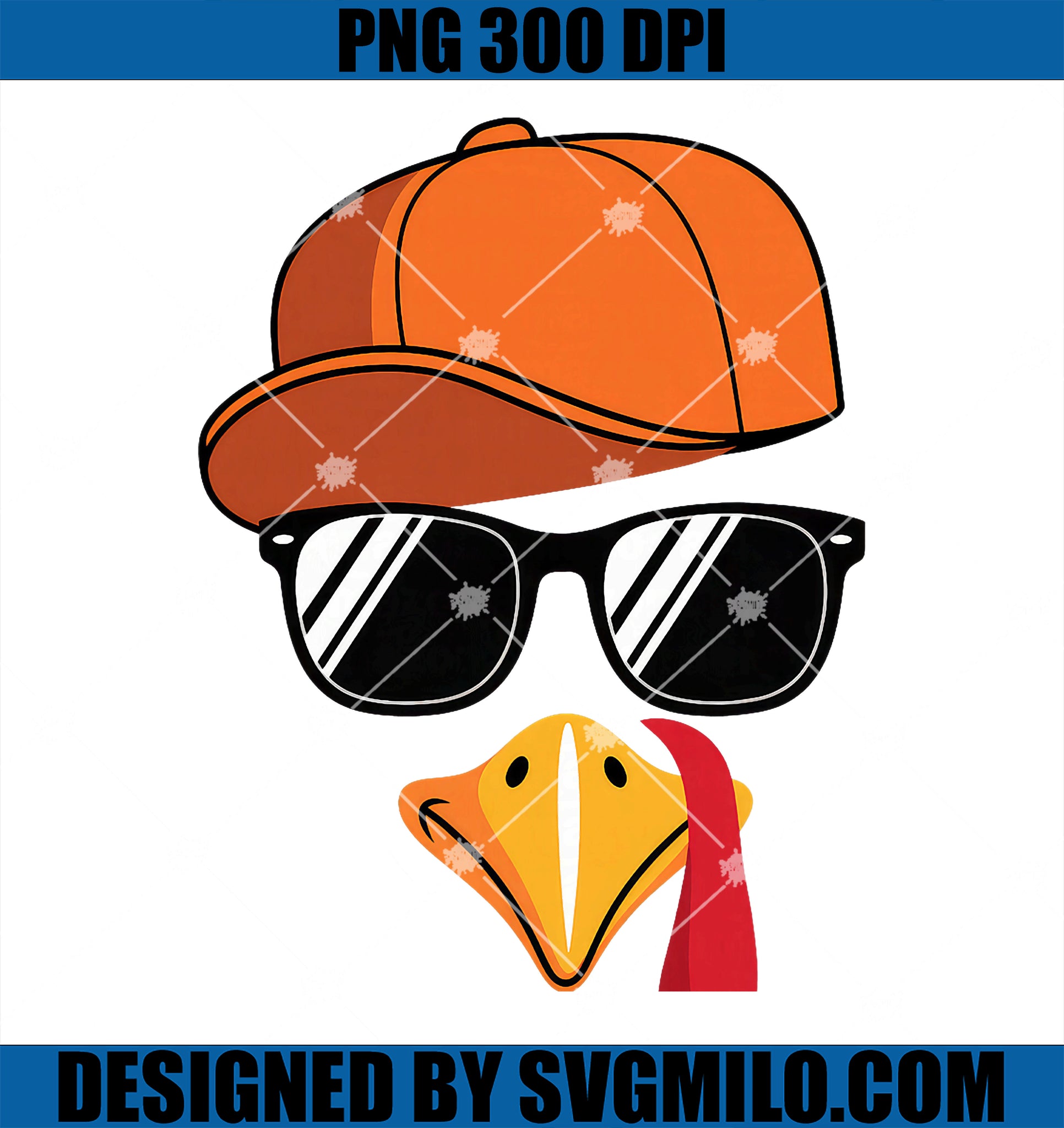 Turkey Face PNG, Thanksgiving PNG