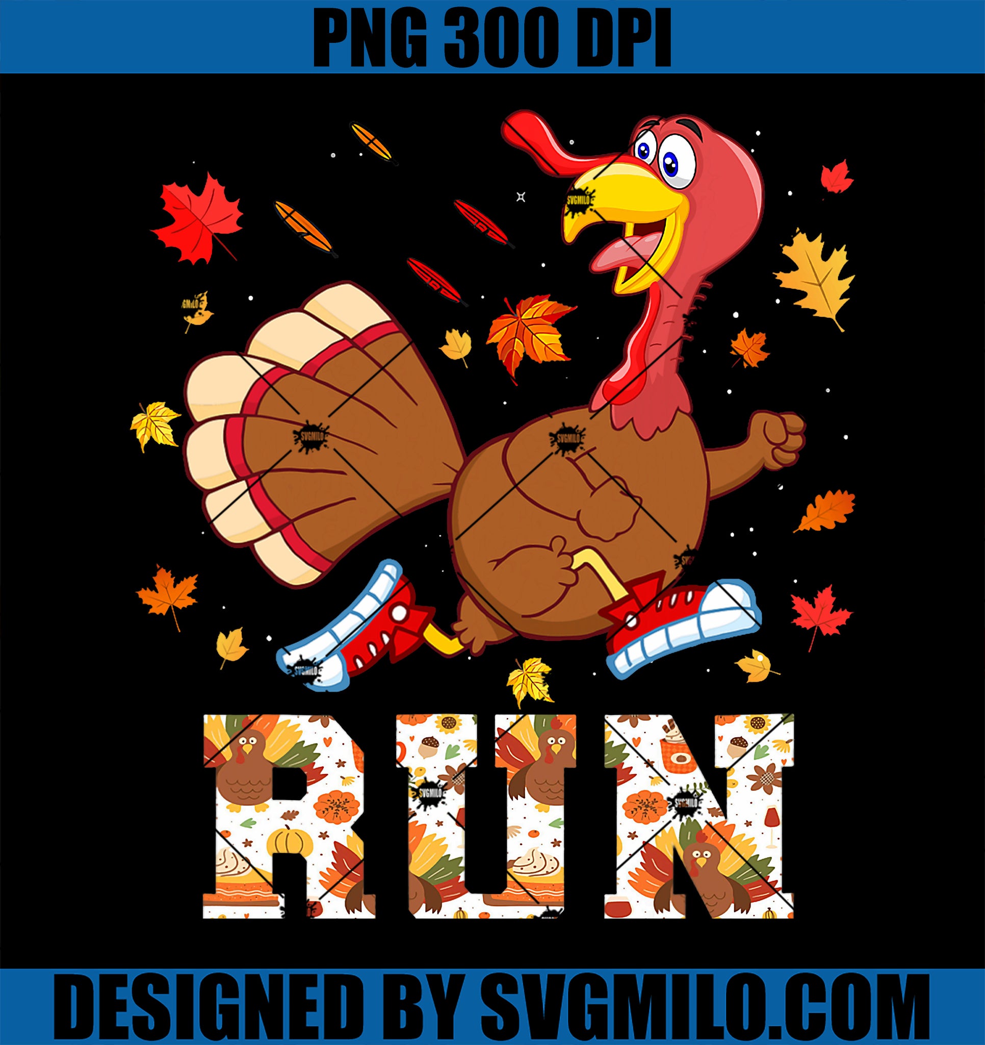 Turkey Run Thanksgiving Running Turkey Trot PNG