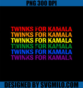 Twinks For Kamala Harris LGBTQ Pride Gay Lesbian Rights PNG