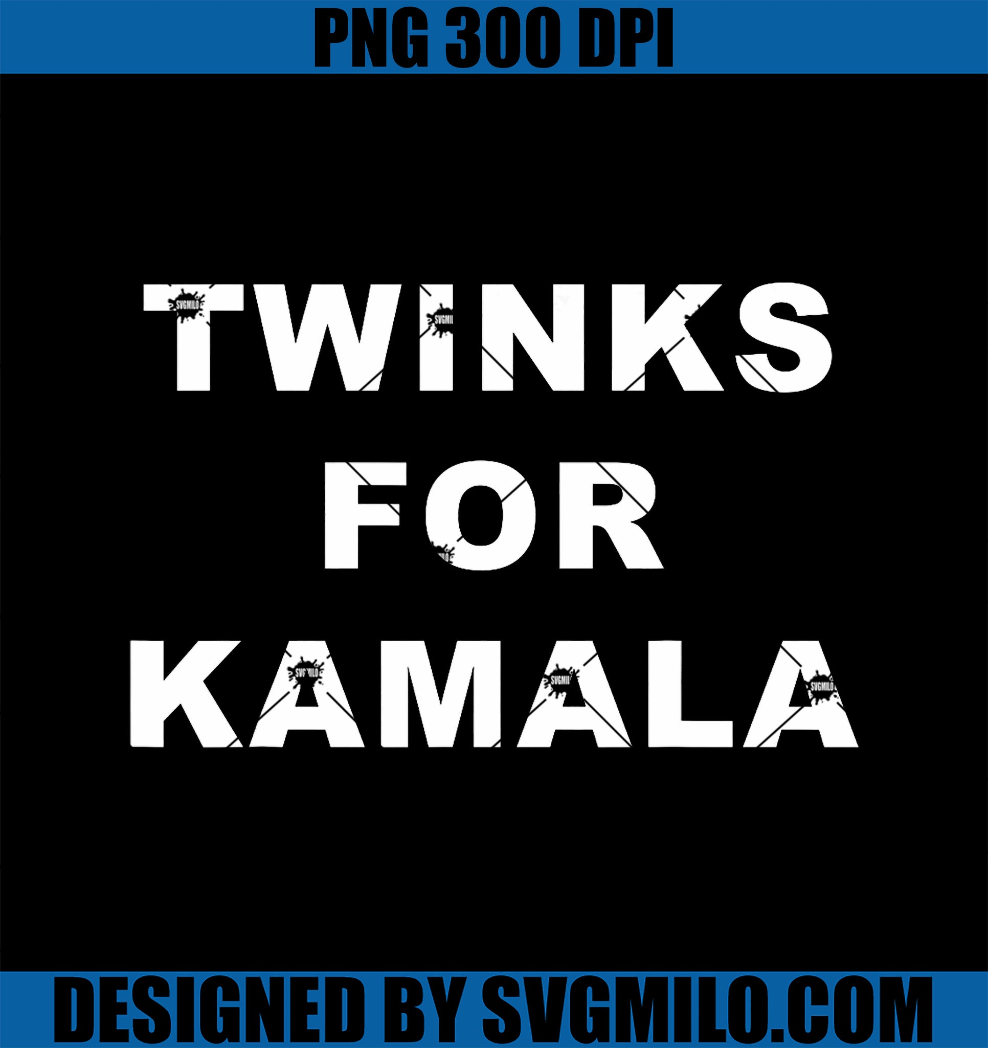 Twinks for Kamala 2024 LGBTQ+ Pride Support Kamala Harris PNG