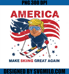 USA Apres Ski Make Skiing Great Again Donald Trump PNG