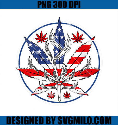 USA Flag Marijuana PNG, Funny Weed Leaf Flag Cannabis 4th Of July PNG