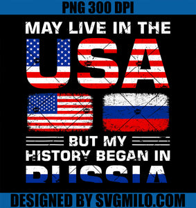 USA Flag Russia Flag Russian Roots PNG