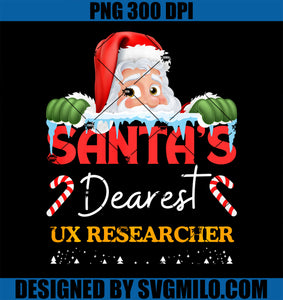 UX Researcher Christmas Job Profession Santa Claus PNG