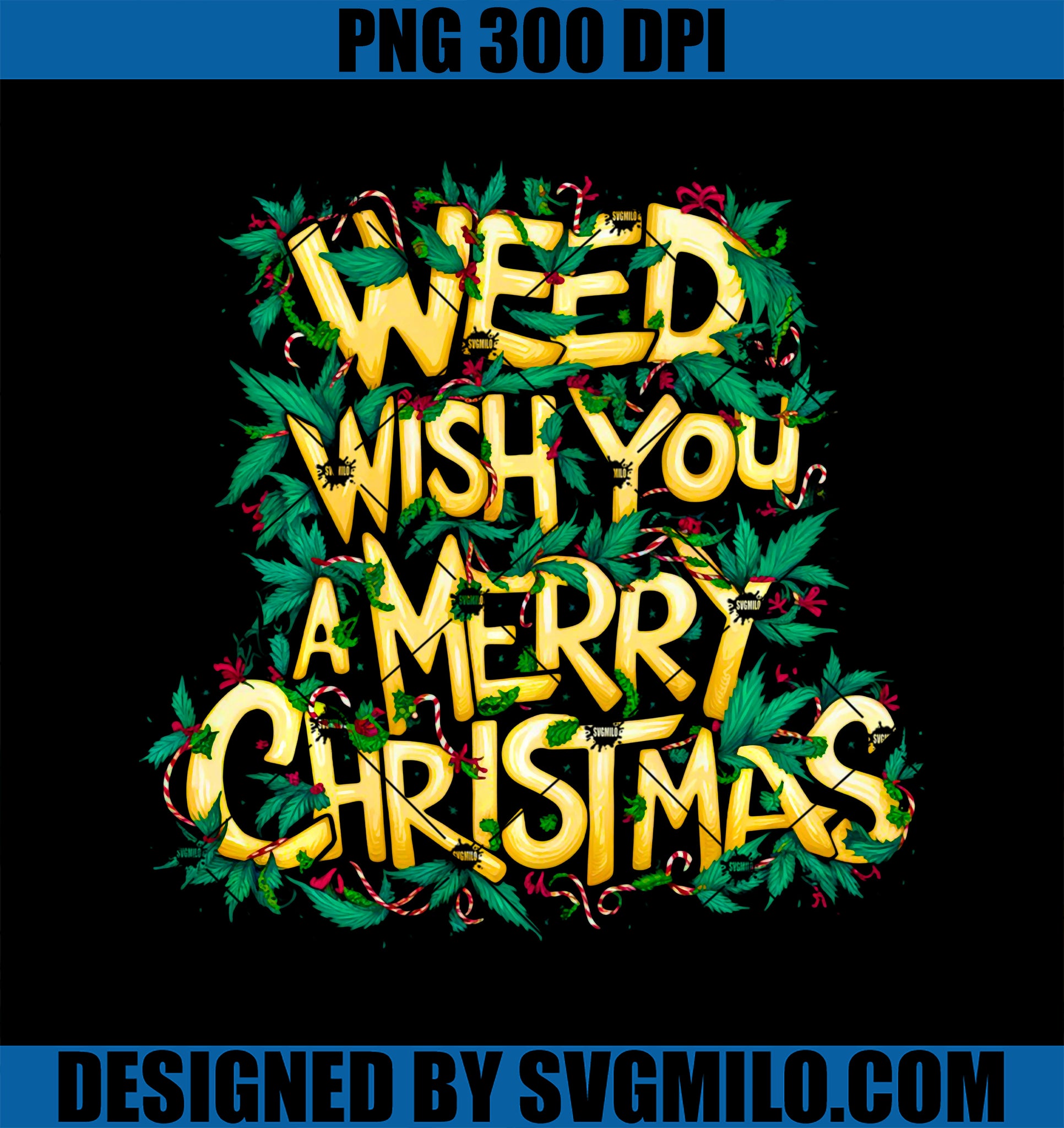 Ugly Christmas Weed Leaf 420 Cannabis Marijuana Stoner PNG