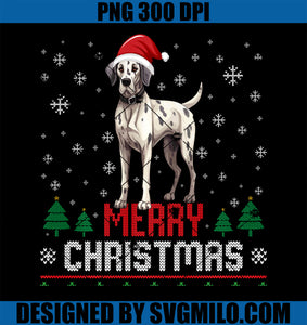 Ugly Merry Christmas Great Dane Xmas Dog Santa Hat PNG