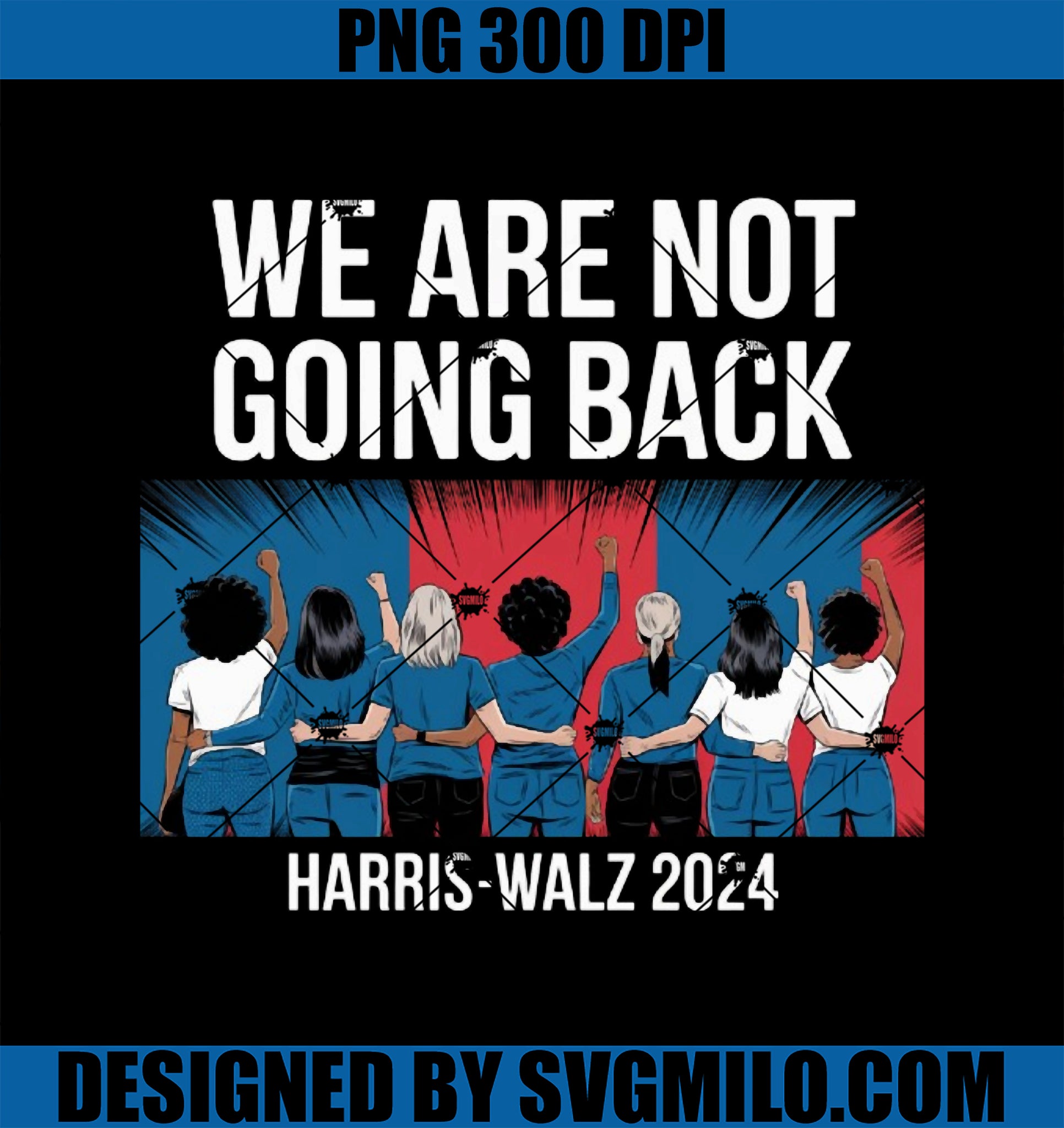 Unity for Tomorrow Harris-Walz 2024 PNG