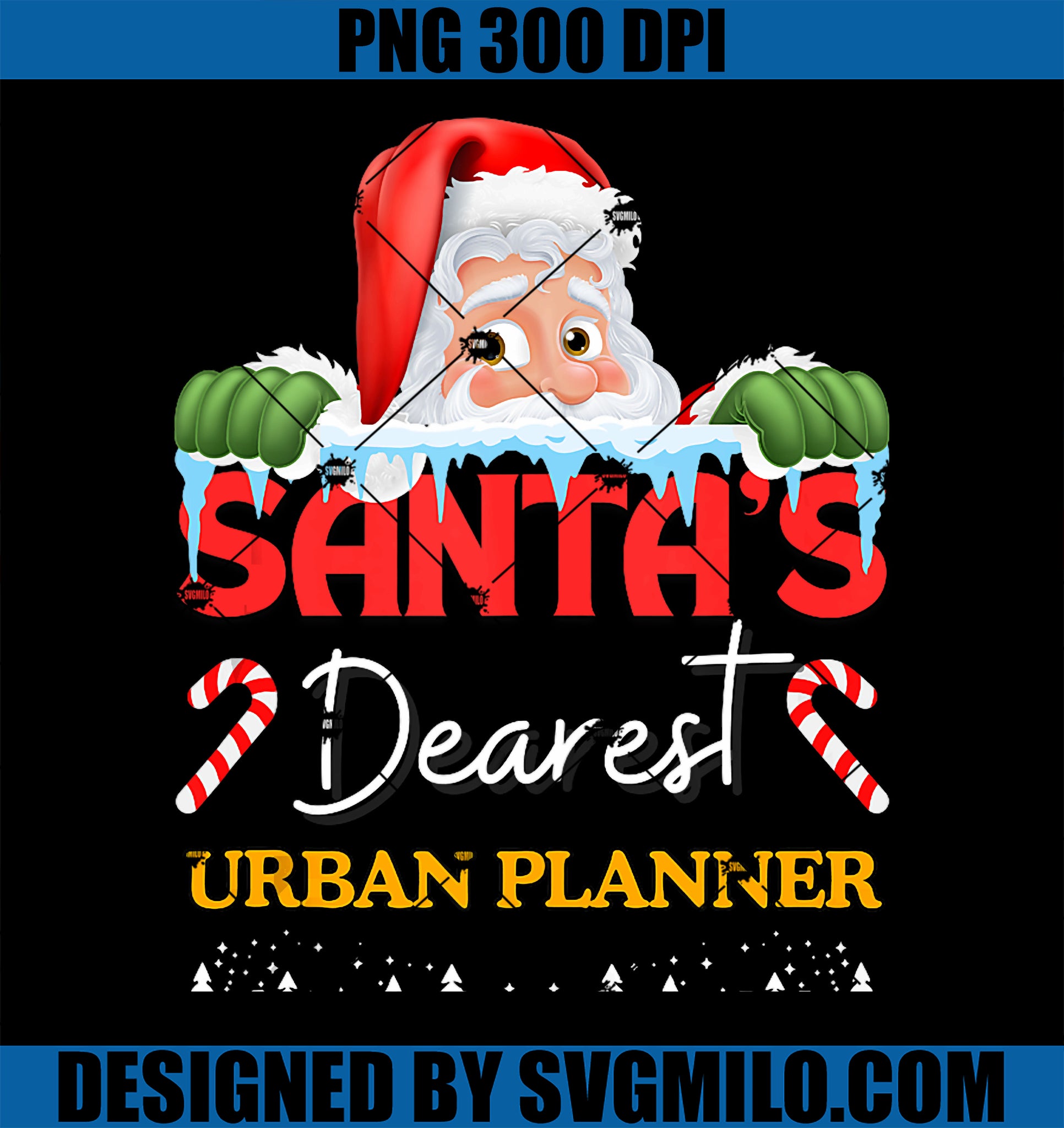 Urban Planner Christmas Job Profession Santa Claus PNG