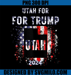 Utah For Trump 2024 PNG, Trump PNG