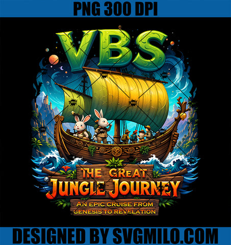VBS Campers Jungle Journey PNG, Vacation Camp VBS 2025 Youth PNG