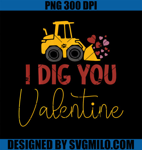 Valentines Day Construction Boys Kids Toddler Trucks PNG