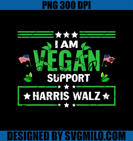 Vegans For Harris Waltz Walz PNG, Vegan For Kamala 2024 PNG