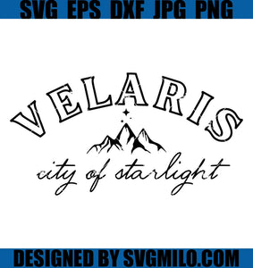 Velaris SVG, City of Starlight Acotar SVG