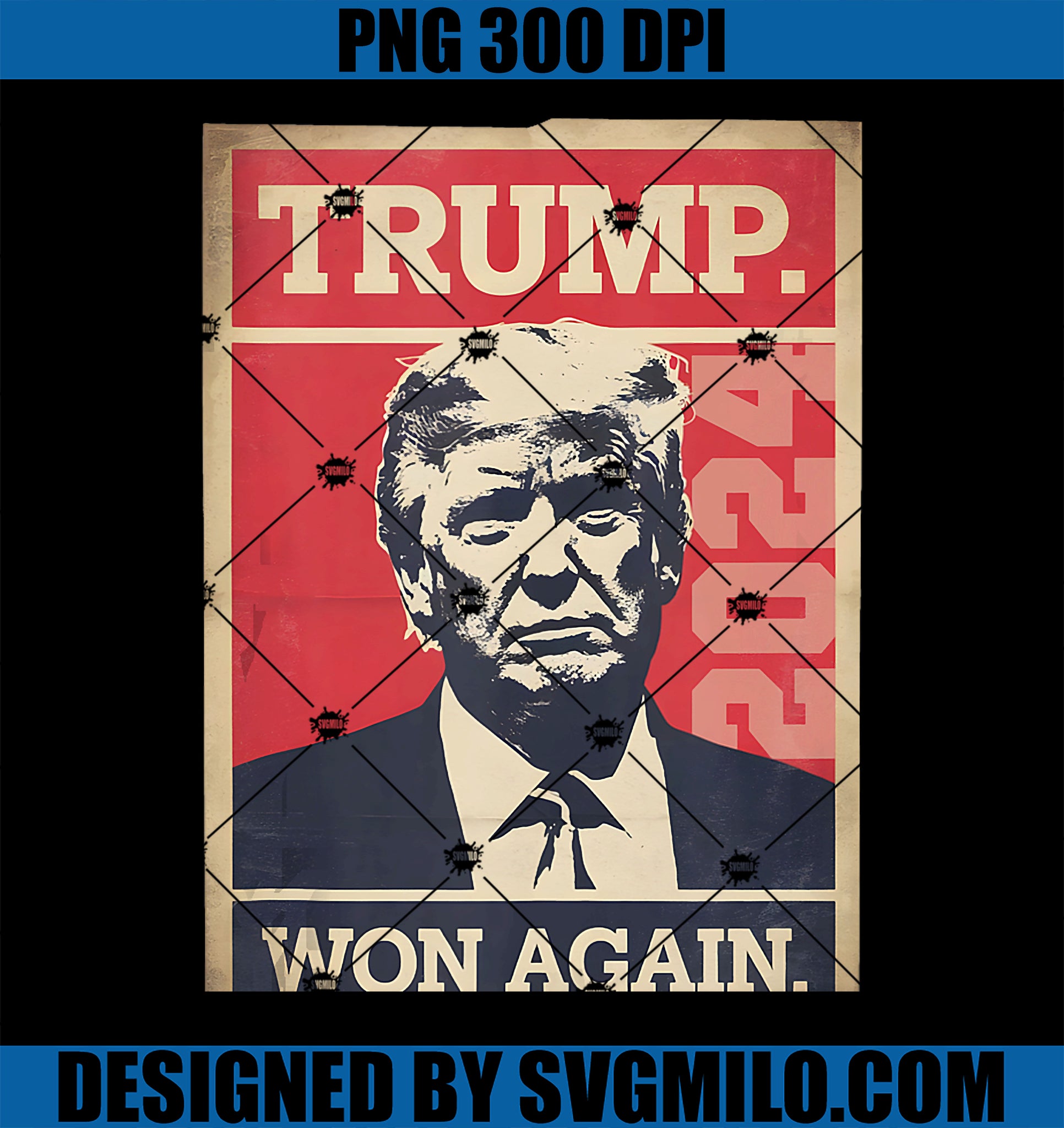 Victory TRUMP WON AGAIN 2024 Inauguration Party The Return PNG