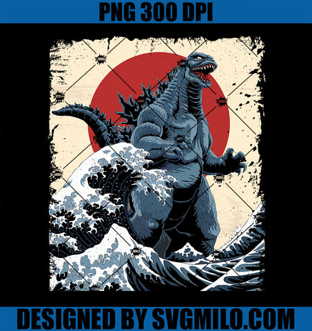 Vintage Kaiju Japanese Monster Art Movie Anime Manga Lover PNG