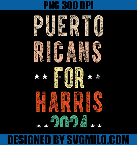 Vintage PUERTO RICANS For Kamala HARRIS Puerto Rico Funny PNG