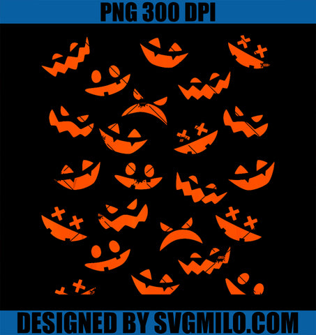 Vintage Scary Pumpkin PNG, Funny Halloween Pumpkin Retro PNG