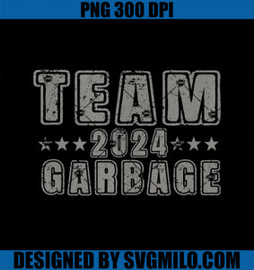 Vintage Team Garbage For Trump 2024 Elections PNG