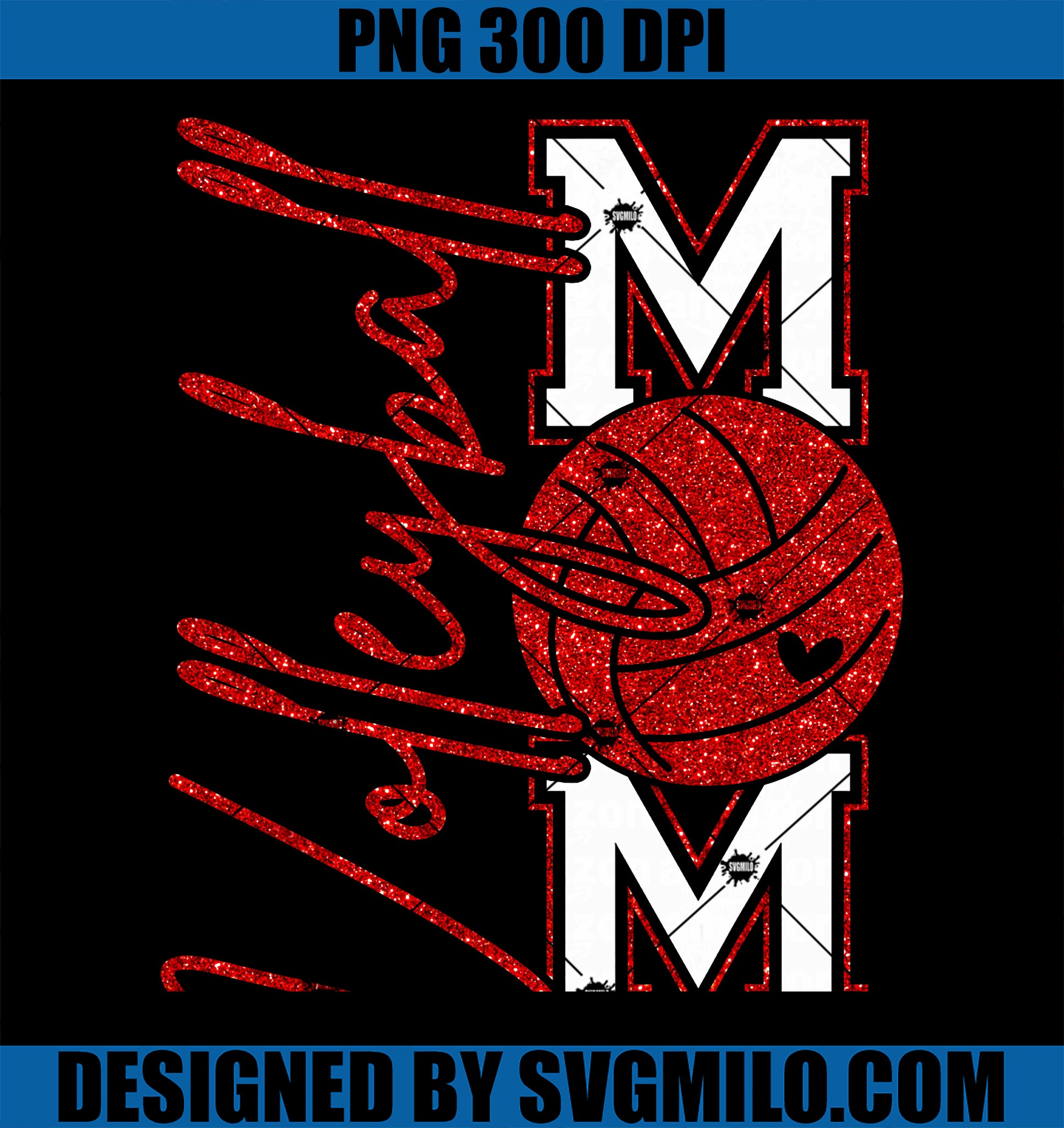Volleyball Mom Game Day PNG, Mama Volleyball Gift PNG