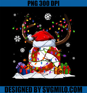 Volleyball lovers Reindeer Santa Hat PNG