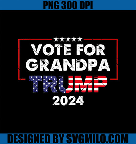 Vote For Grandpa Trump 2024 Election November 5th 2024 PNG