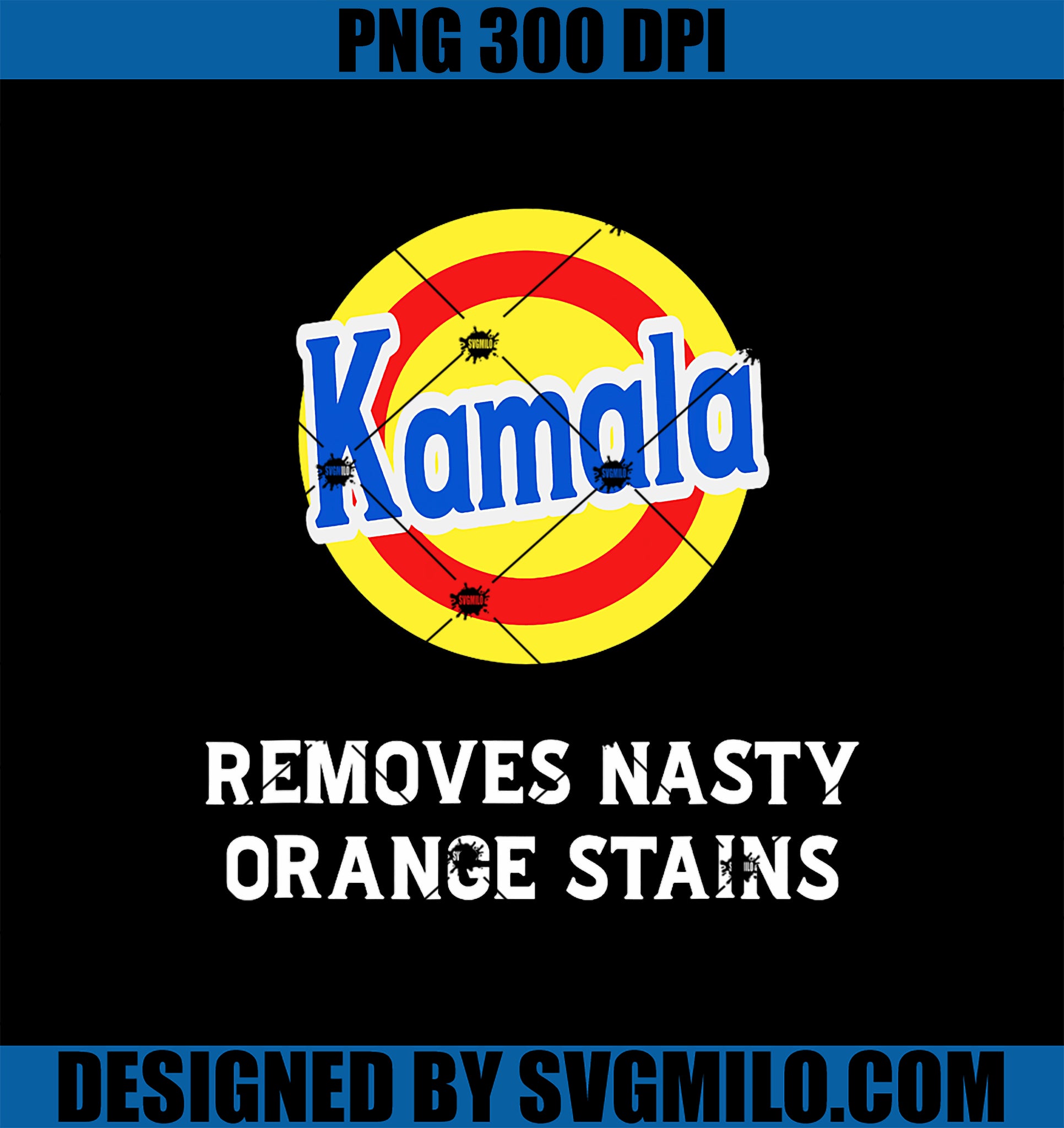 Vote Kamala Removes Nasty Orange Stains Detergent Funny PNG