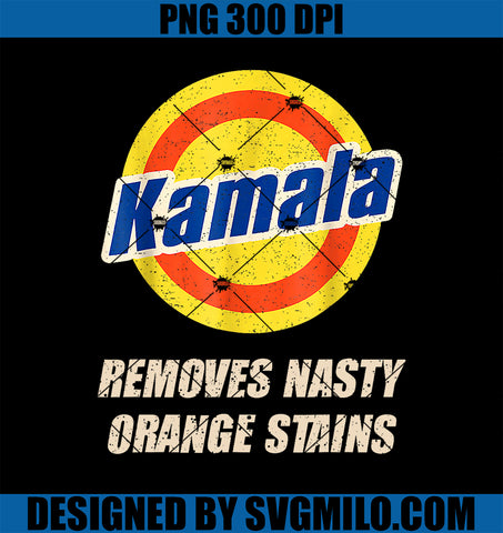 Vote Kamala Removes Nasty Orange Stains Funny PNG