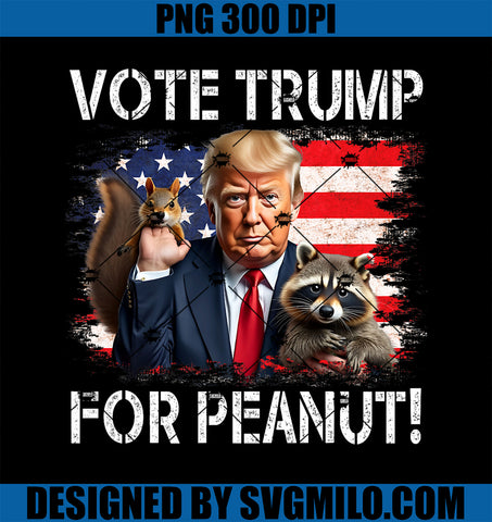 Vote Trump For Peanut The Squirrel PNG