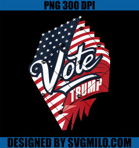 Vote Trump Red Tee for Trump 2024 Supporter Premium PNG