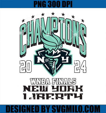 WNBA New York Liberty 2024 Championship On Top PNG