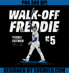 Walk-Off Freddie Freeman Los Angeles Baseball MLBPA PNG