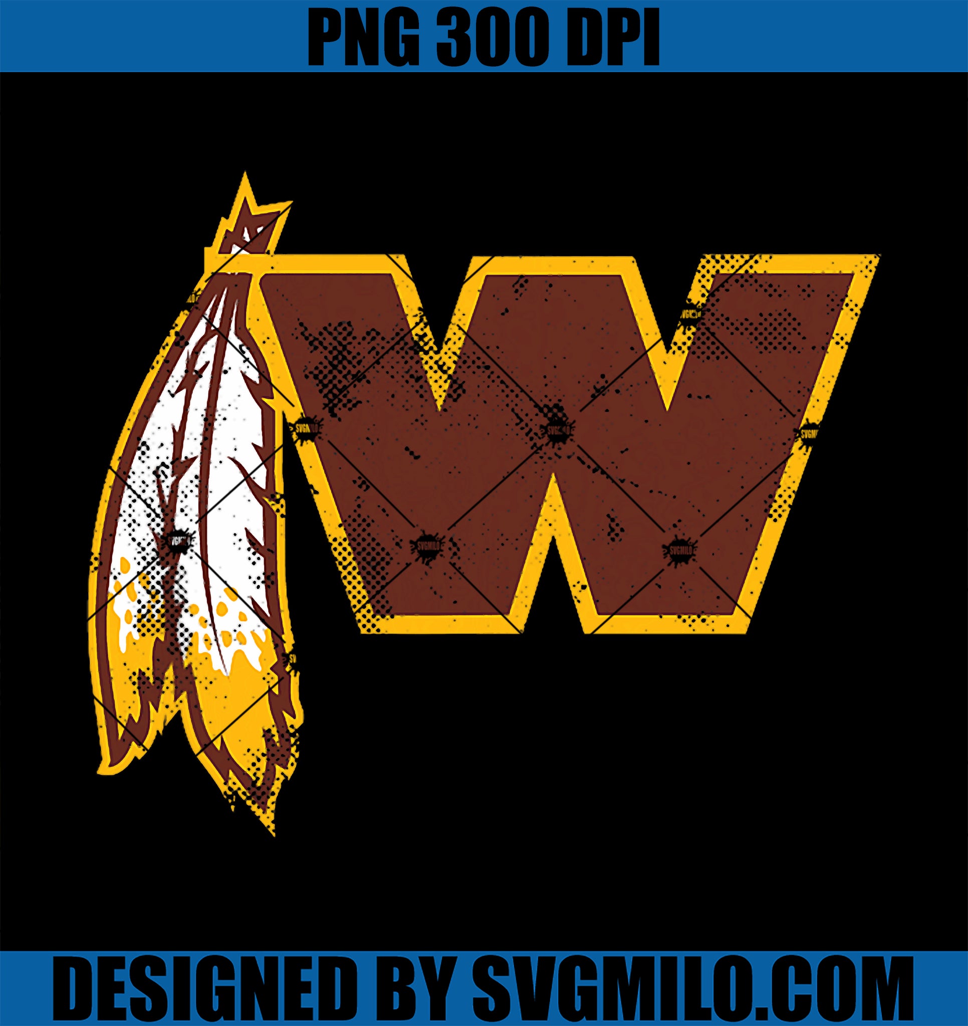 Washington Football Feather PNG, Washington D.C. Football PNG