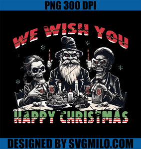 We Wish You Happy Christmas PNG, Drinking Party New Year PNG