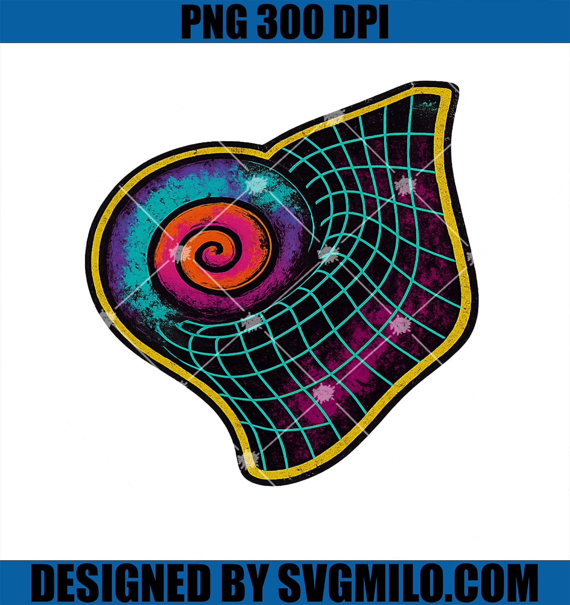 Weirdcore Snail Spiral PNG, Shell Grid Design PNG