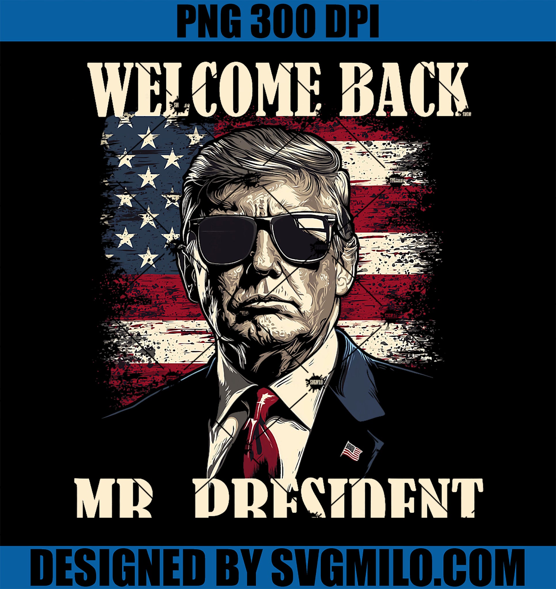 Welcome Back Mr President Donald Trump Victory PNG