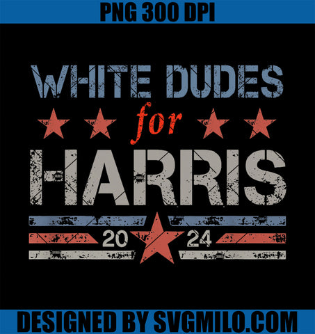 White Dudes For Kamala Harris PNG, Kamala Harris 2024 PNG