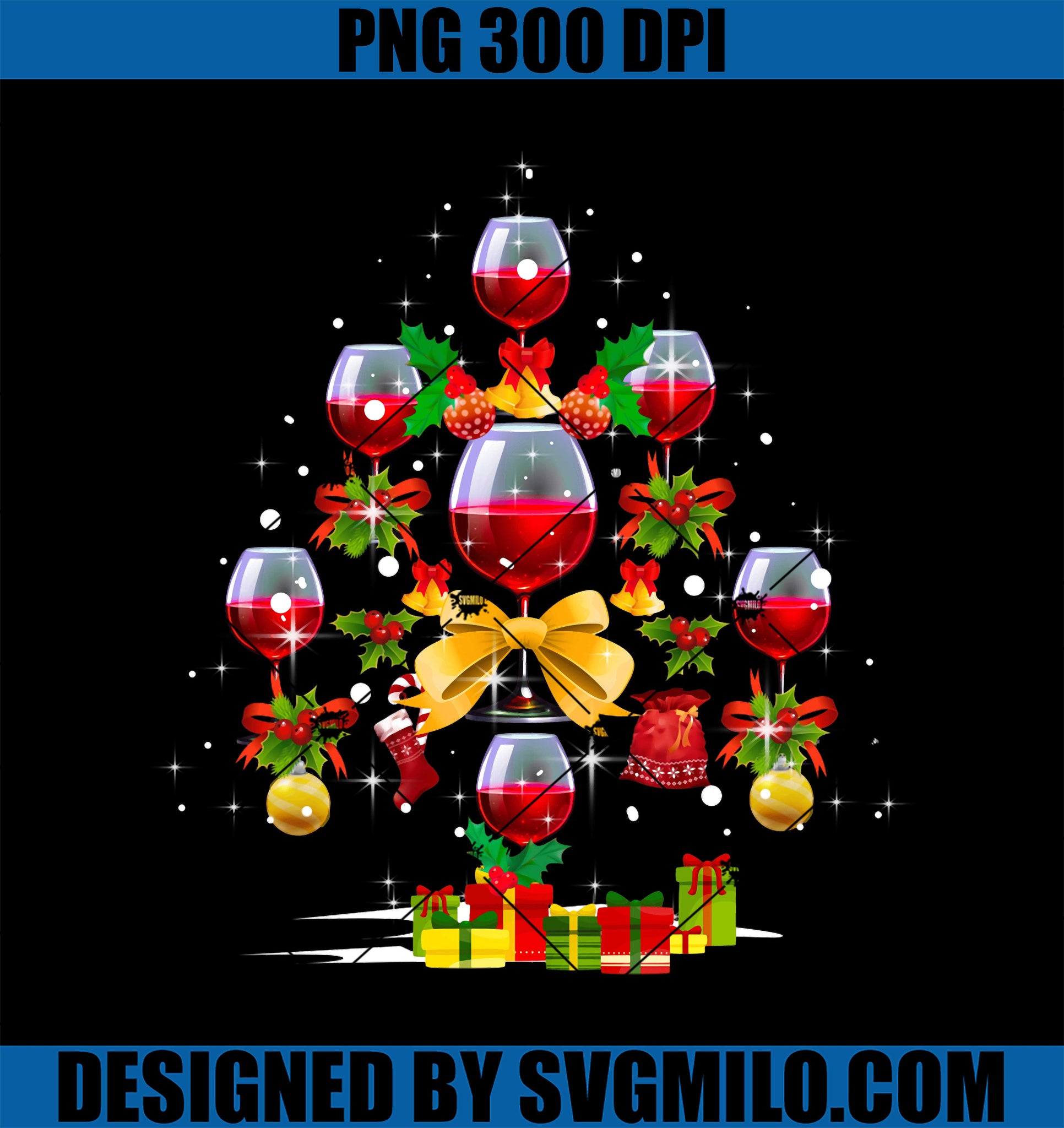 Wine Christmas Tree Xmas PNG, Wine Xmas Tree PNG