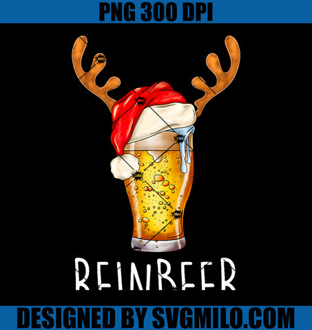 Winedeer Reinbeer PNG, Santa Hat Reindeer Xmas Matching PNG