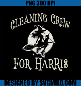 Witch CLEANING CREW for KAMALA HARRIS Custodian Housekeeping PNG