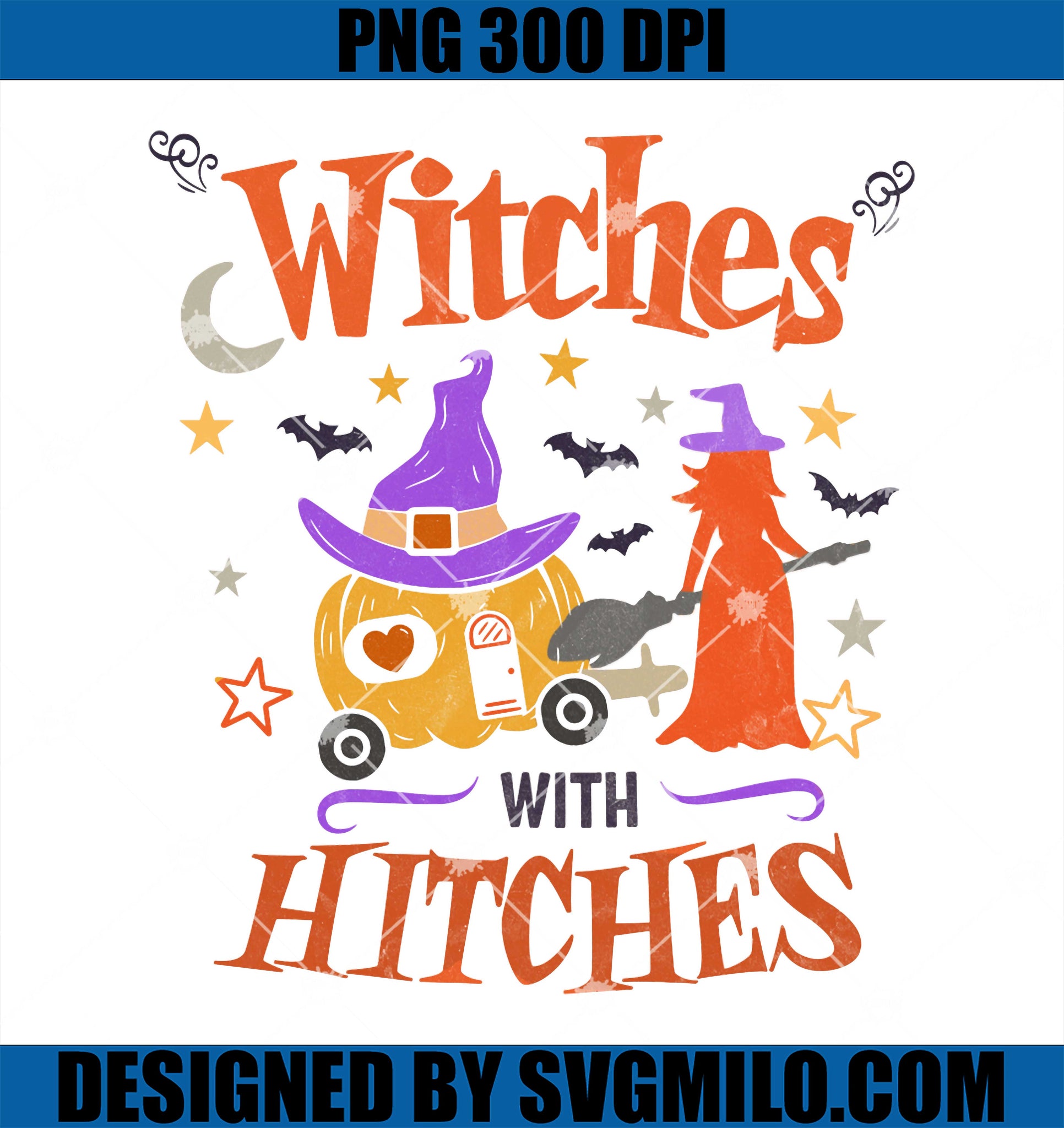 Witches With Hitches PNG, Camping Halloween PNG, Witch Halloween PNG