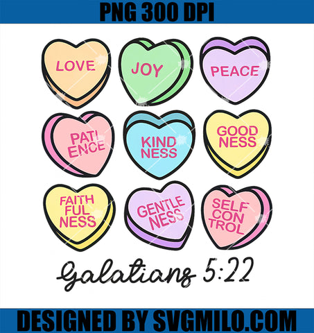 Women Christian Valentine Galatians Conversation Hearts PNG
