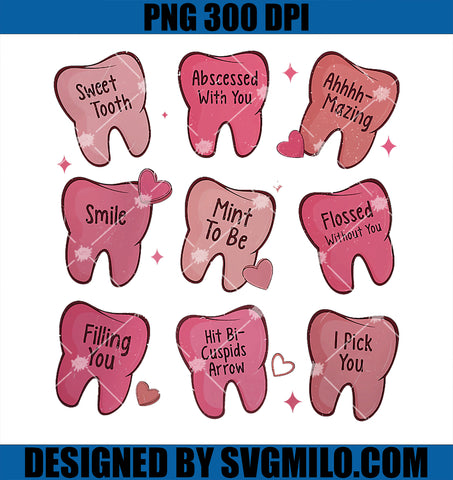 Women Dentist Valentine's Day PNG, Dental Hygienist Student PNG