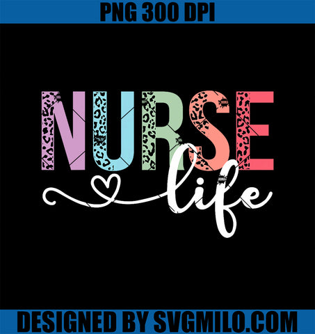 Women Nurse Life RN LPN CNA PNG, Leopard Nurse Week Healthcare PNG